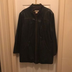 Coldwater Creek black leather jacket